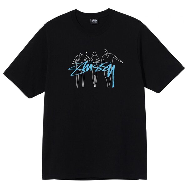 Stussy T-shirt #119 Black Threesome - Stussy Store | Fashion Streetwear