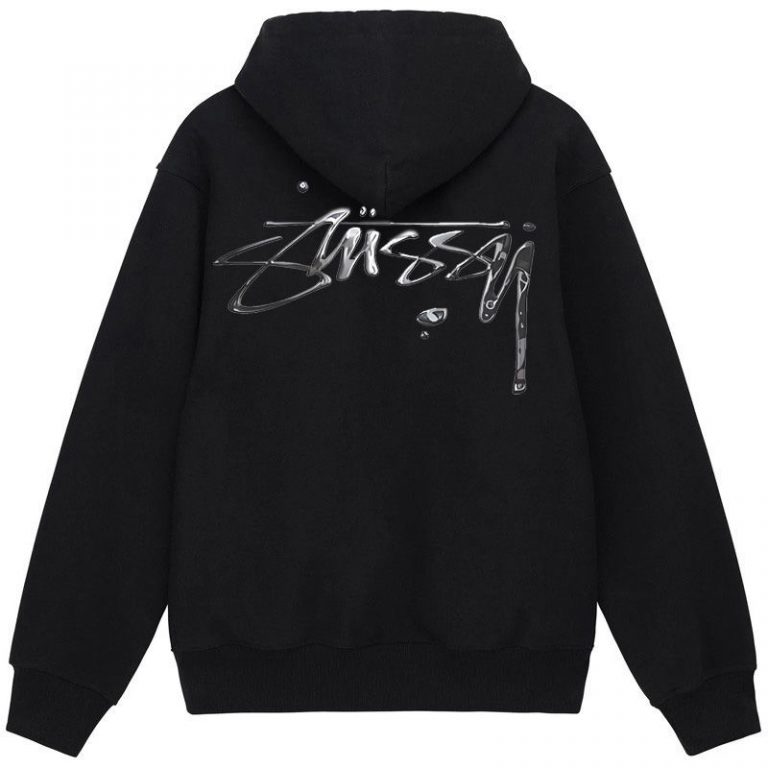 Stussy Zip Up Hoodie Pink Letters White - Stussy Store | Fashion Streetwear